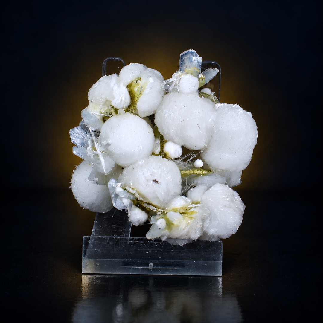 Natural Okenite with Apophyllite &amp; Heulandite Mineral Specimen – 70g