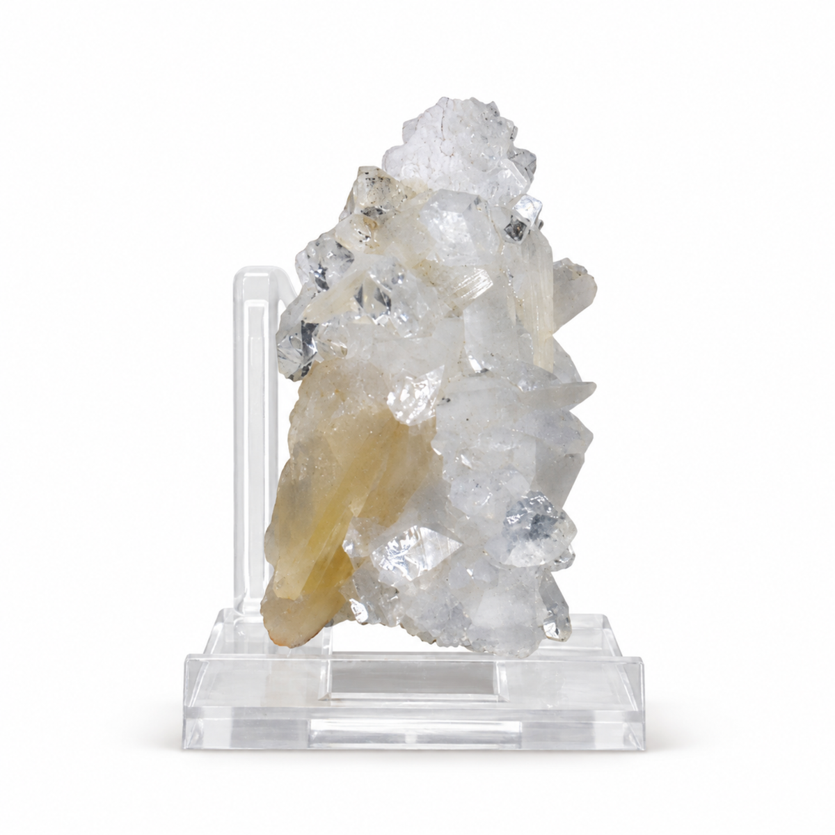 Natural Apophyllite with Stilbite Crystal Cluster – 40 g
