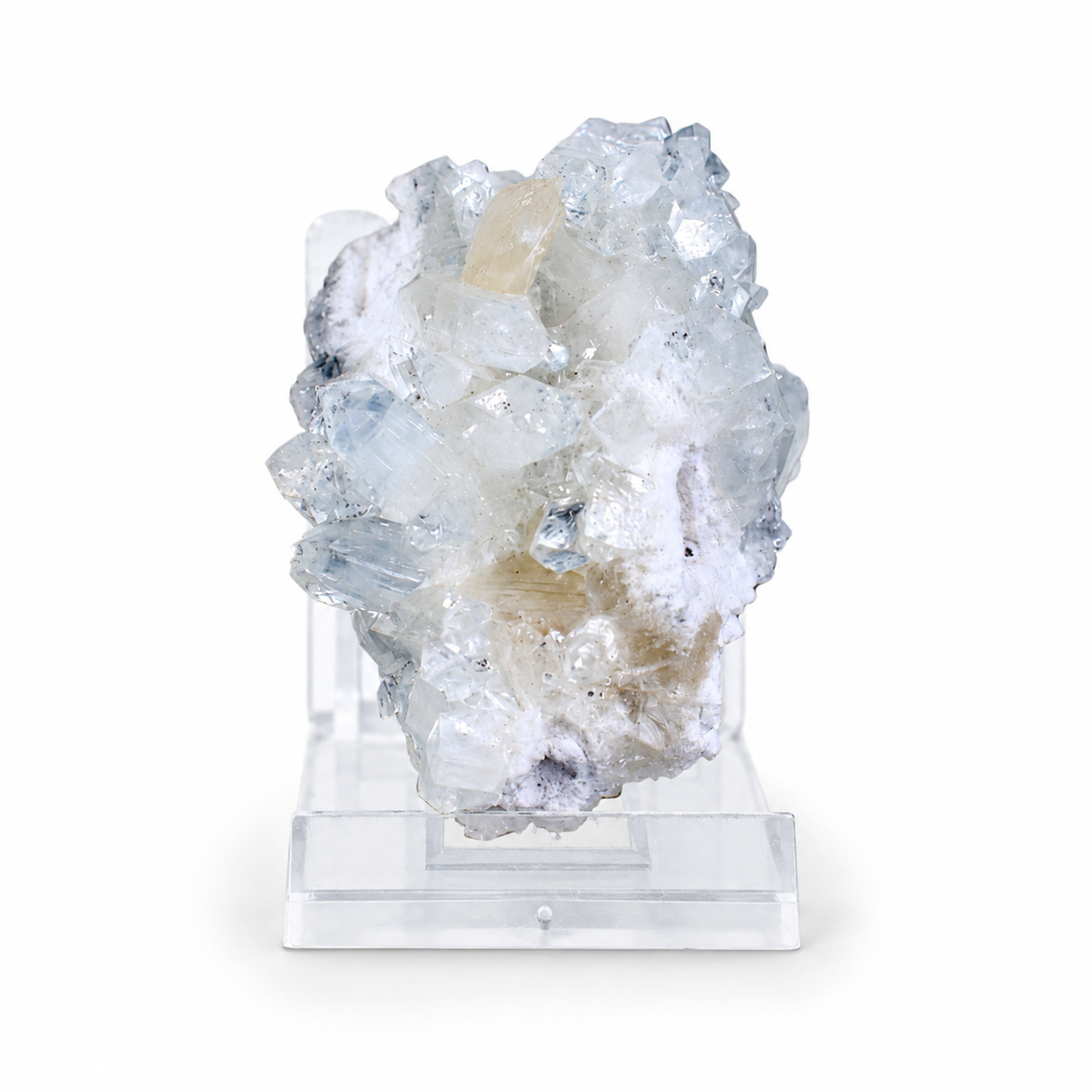 Natural Apophyllite with Stilbite Crystal Cluster – 30 g