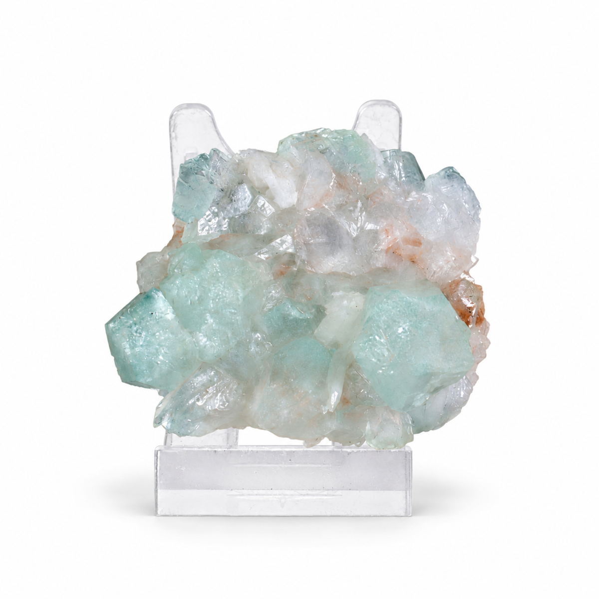 Natural Apophyllite with Heulandite and Stilbite Crystal Cluster – 100 g