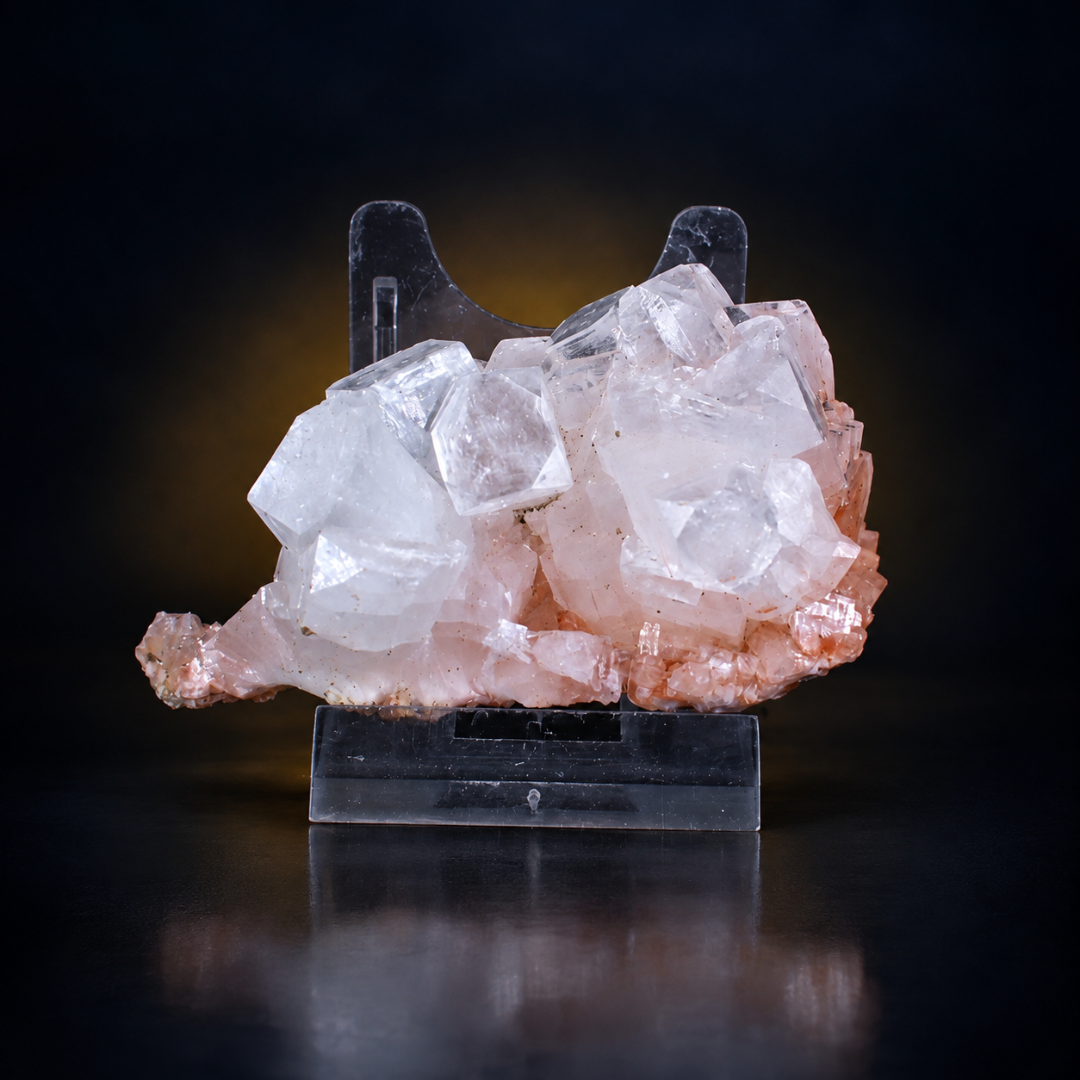 Natural Apophyllite with Stilbite Mineral Specimen – 80g