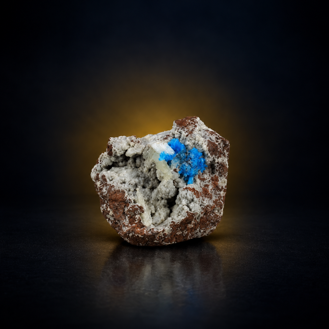 Natural Cavansite Crystal Matrix – Mineral Specimen from India