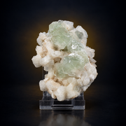 Natural Green Apophyllite with Stilbite Mineral Specimen – 100g