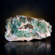 Natural Green Apophyllite with Heulandite & Scolecite Crystal Specimen – India