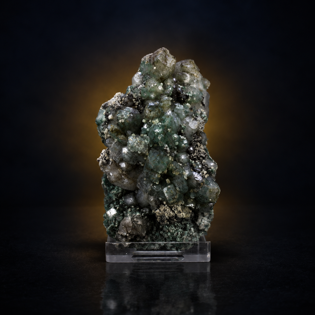 Natural Fluorite with Calcite Crystal Cluster – 150g