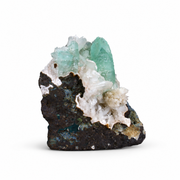 Natural Green Apophyllite with Stilbite and Heulandite Matrix – 70 g