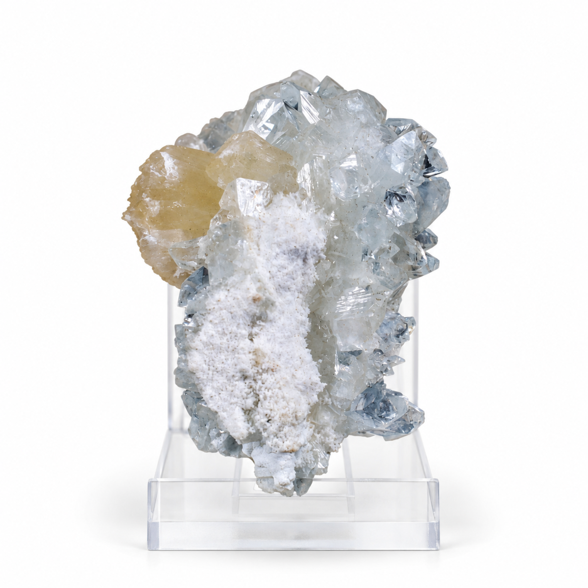 Natural Apophyllite with Stilbite Crystal Cluster – 50 g