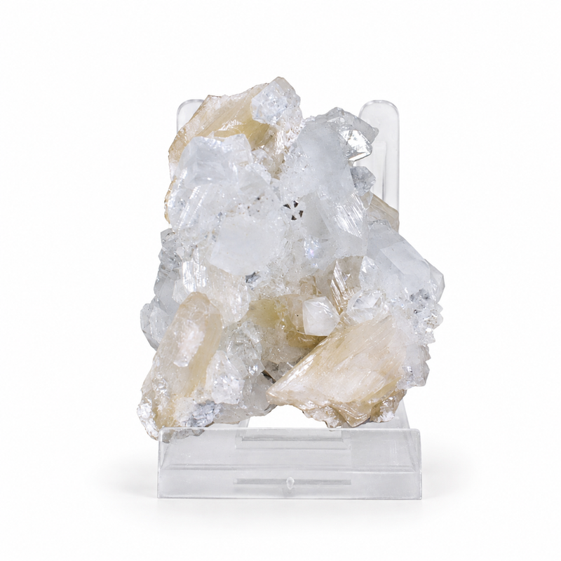 Apophyllite & Stilbite Crystal Cluster | 6 × 5 × 4 cm | 70 g