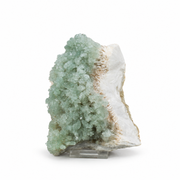 Natural Green Apophyllite Flowers on White Stilbite Matrix – 460 g