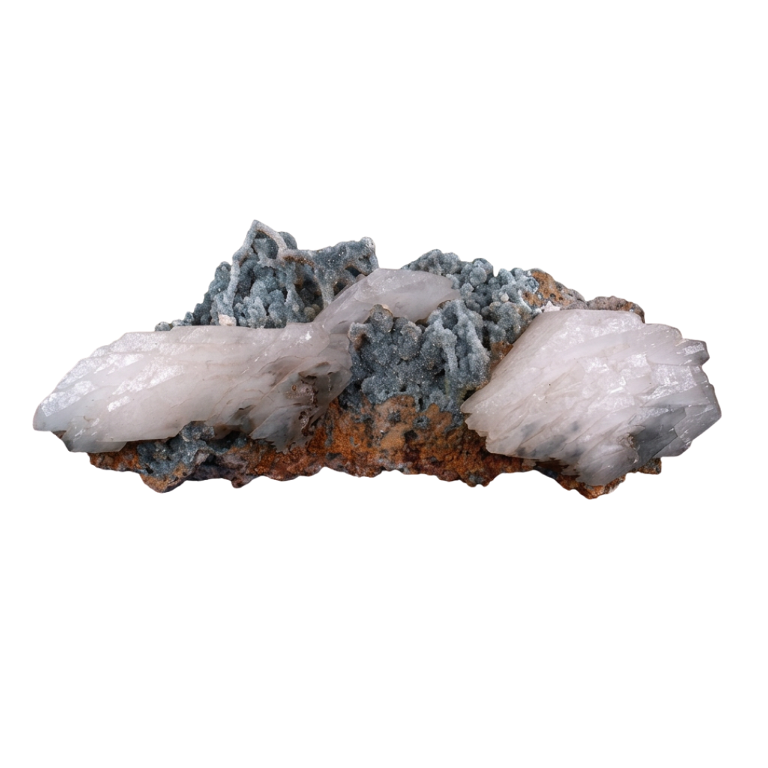 Stilbite and Heulandite and Chalcedony specimen — India, 1000 g.