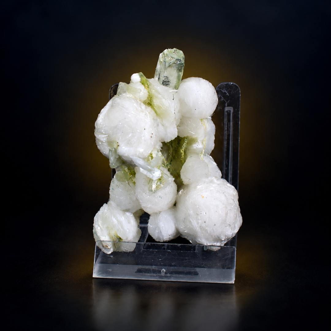 Natural Okenite with Apophyllite &amp; Heulandite Mineral Specimen – 40g