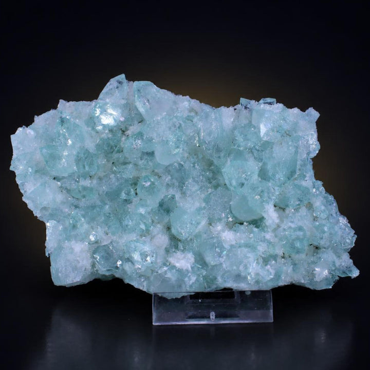 Green Apophyllite Tabular Crystal Plate on Matrix — India | 200 g | 14 × 8 × 2 cm
