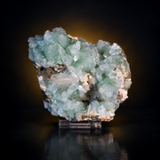 Natural Green Apophyllite with Heulandite & Scolecite Crystal Specimen – India