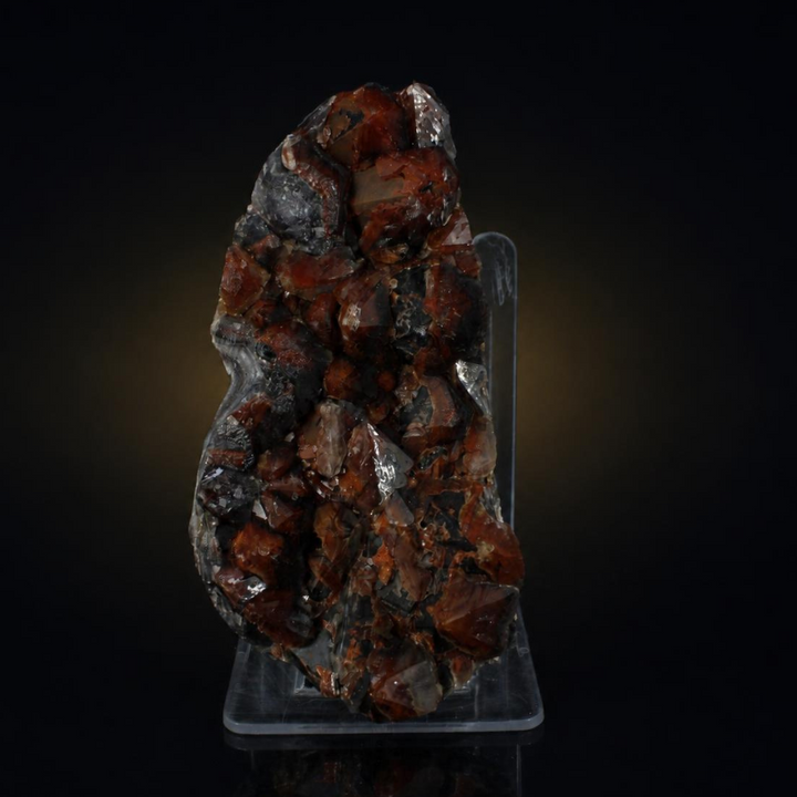 Amethyst and Hematite specimen — India, 540 g.