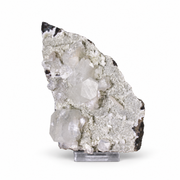 Natural White Apophyllite Crystal Cluster with Stilbite on Basalt Matrix – 500 g