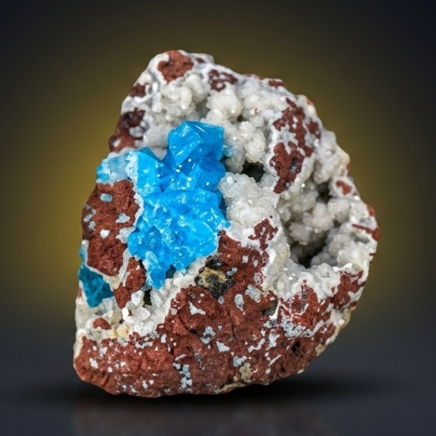 Natural Cavansite Crystal Matrix – Mineral Specimen from India
