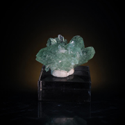 Natural Green Apophyllite Crystal Matrix – Mineral Specimen from India