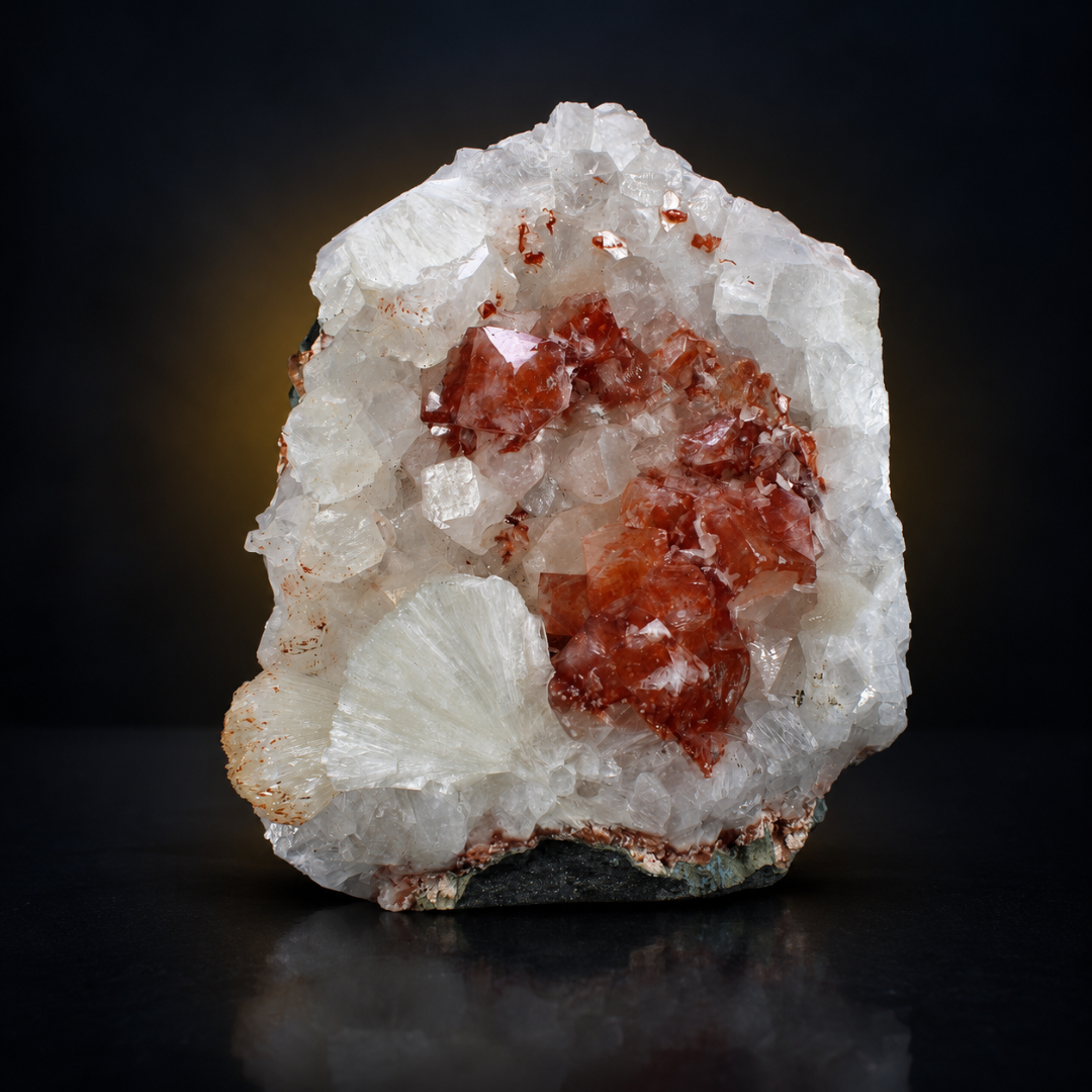 Natural Apophyllite with Stilbite Mineral Specimen – 1730g