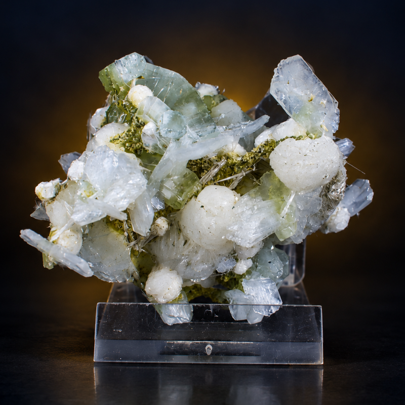 Stilbite Crystal Group with Heulandite | 70 g | 7 × 5 × 4 cm