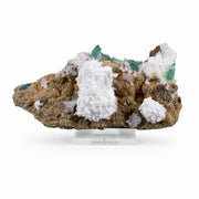 Natural Green Apophyllite, Mordenite & Stilbite Crystal – Mineral Specimen 185 gm 13 × 7 × 4 cm