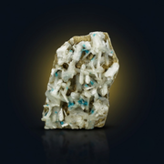 Natural Cavansite Crystal with Heulandite Matrix – Mineral Specimen from India