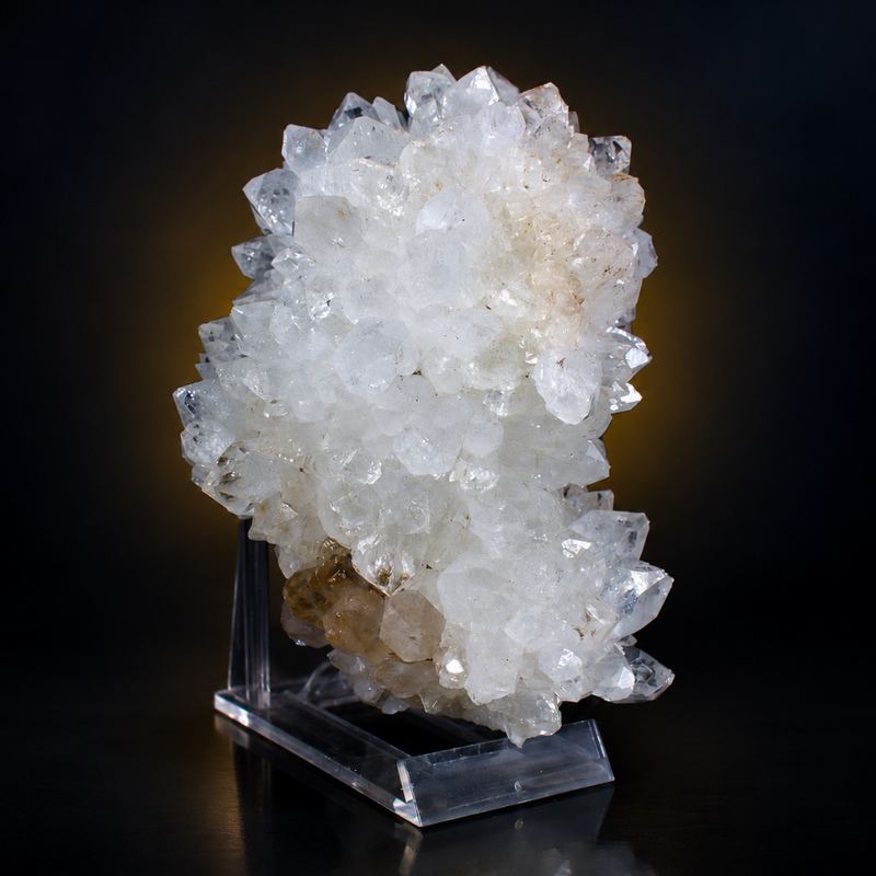 Quartz Prismatic Crystal Cluster | 700 g | 13 × 7 × 7 cm