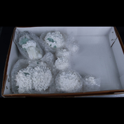 Natural Green Apophyllite with Mordenite Crystal Lot – 8 Pieces from India