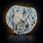 Natural Blue Druzy Matrix with Calcite & Apophyllite