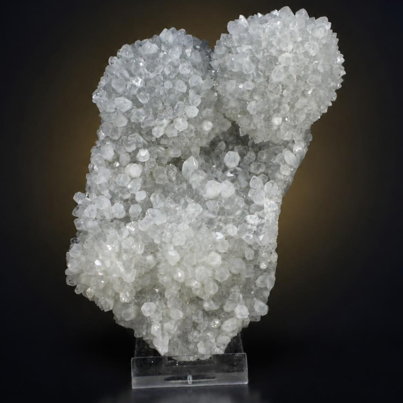Quartz Drusy Crystal-Coated Matrix — India | 550 g | 12 × 7 × 5 cm