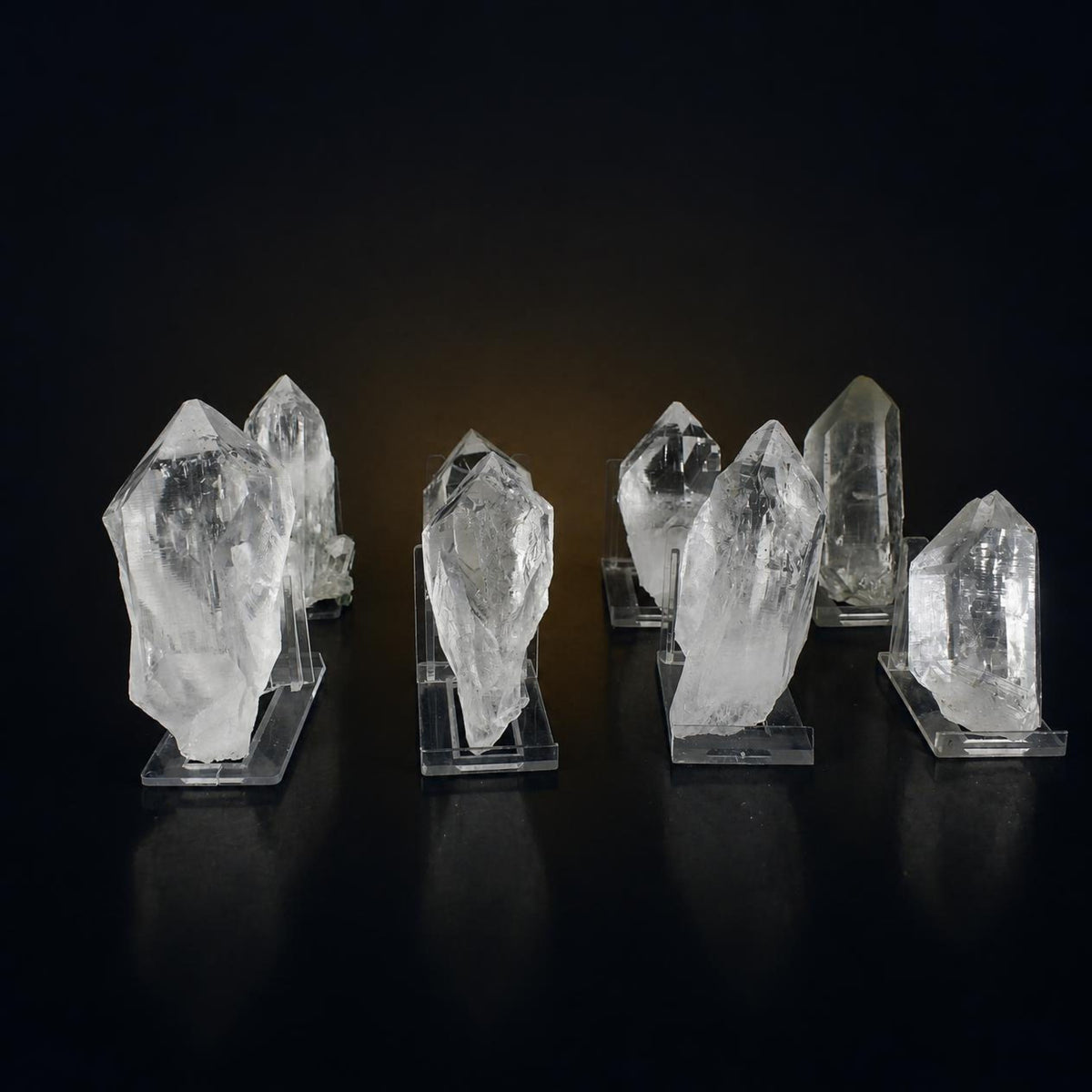 Natural Himalayan Quartz Mineral Specimen  8-Piece Lot, 1330 g