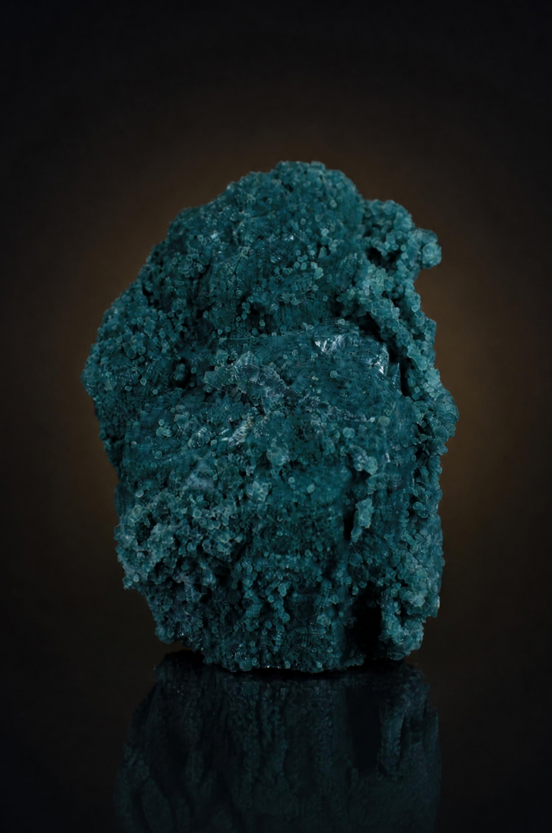 Apophyllite Crystalline Aggregate with Dark Green Surface Colour — India | 300 g | 10 × 6 × 6 cm