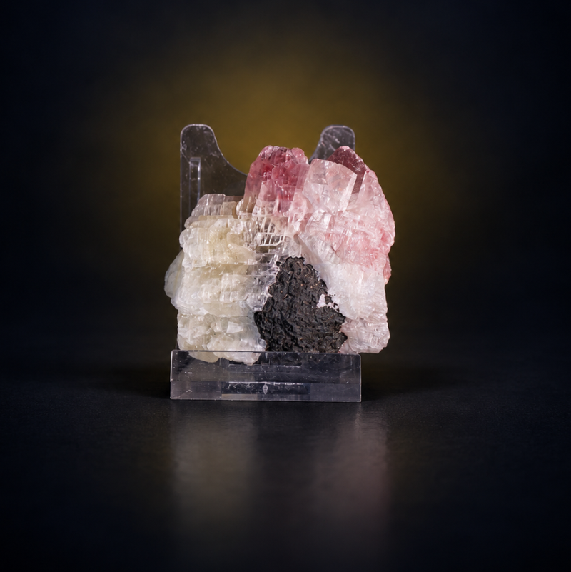 Pink Calcite Tabular Crystal Group — India | 100 g | 5 × 4 × 4 cm