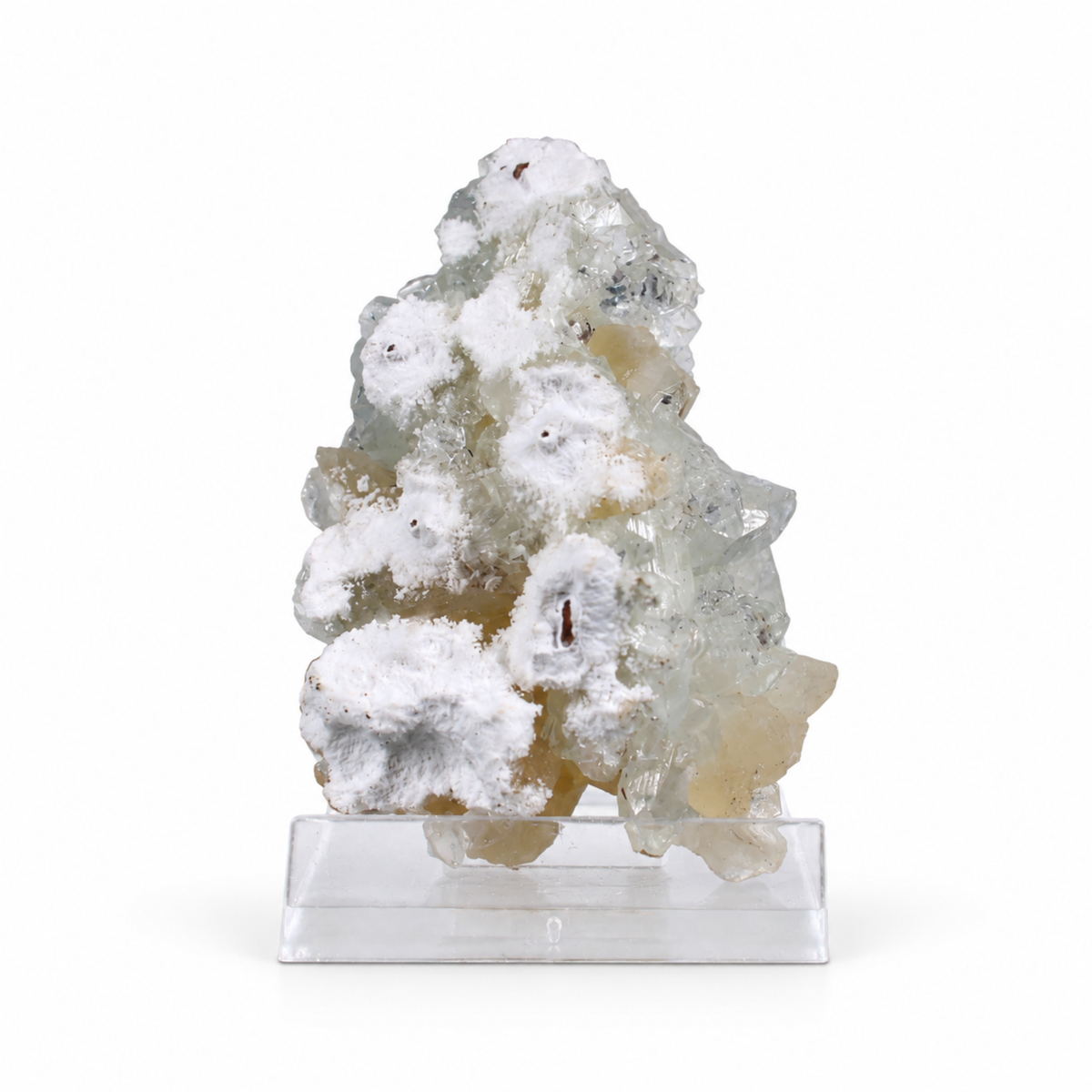 Natural Apophyllite with Stilbite Crystal Cluster – 40 g