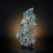 Natural Green Apophyllite with Heulandite &amp; Scolecite Crystal Specimen – India
