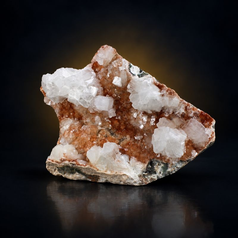 Cubic Apophyllite with Heulandite and Stilbite Mineral Specimen 1180 gms