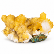 Natural Yellow Calcite with White Stilbite Crystal Cluster – 170 g