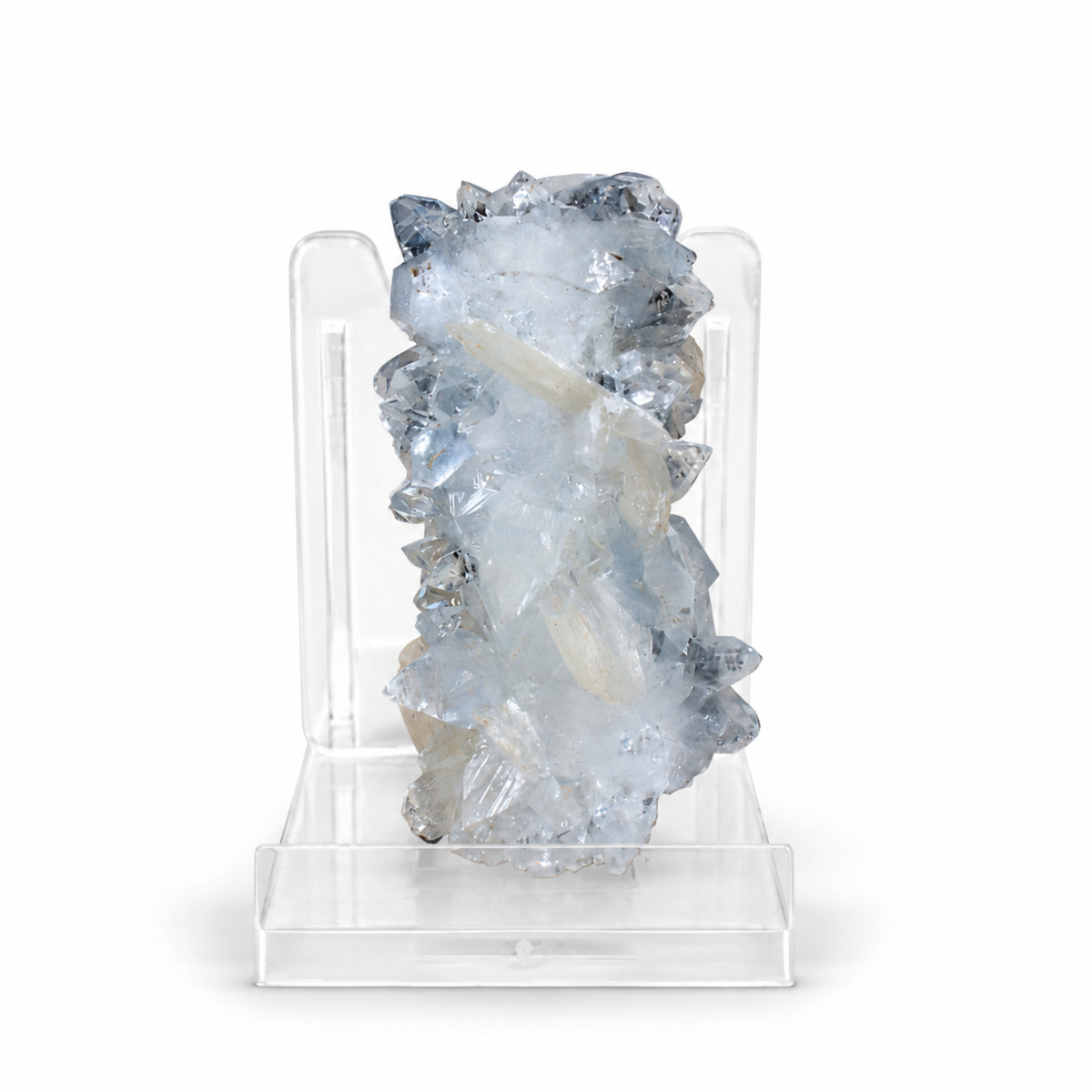 Natural Stilbite with Apophyllite Crystal Cluster – 30 g