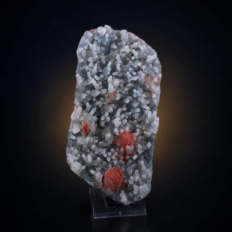 Natural Chalcedony Crystal Matrix Mineral Specimen from India 380 gm 16 × 8 × 2 cm