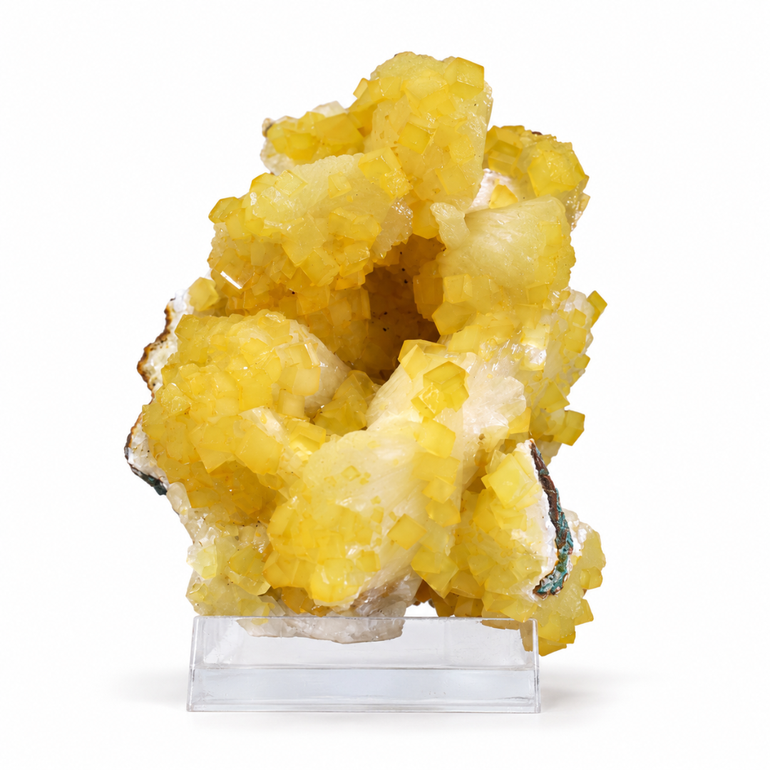 Natural Yellow Heulandite Stone Crystal Specimen – 169g