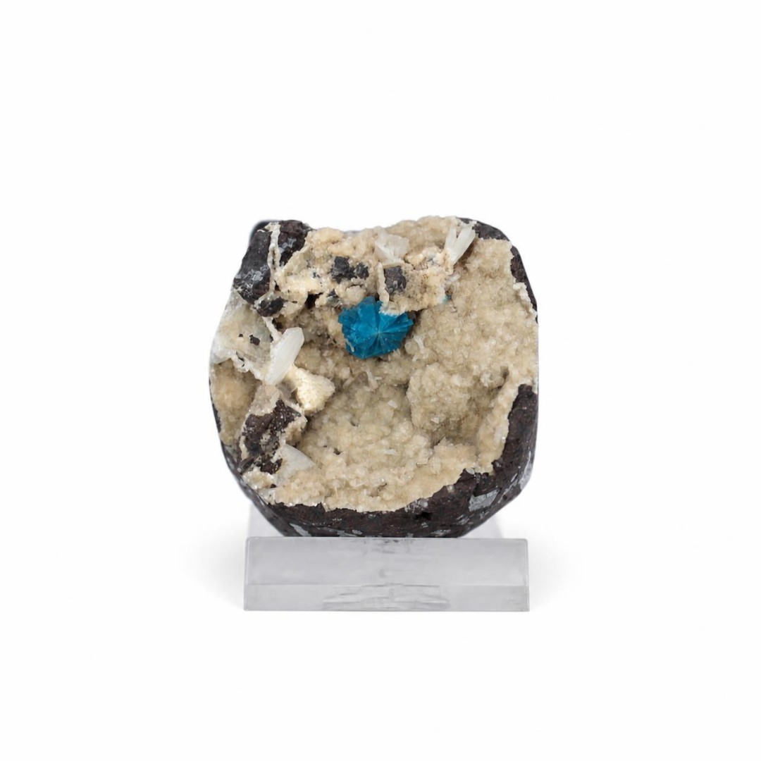 Natural Cavansite Crystal Matrix – Mineral Specimen from India