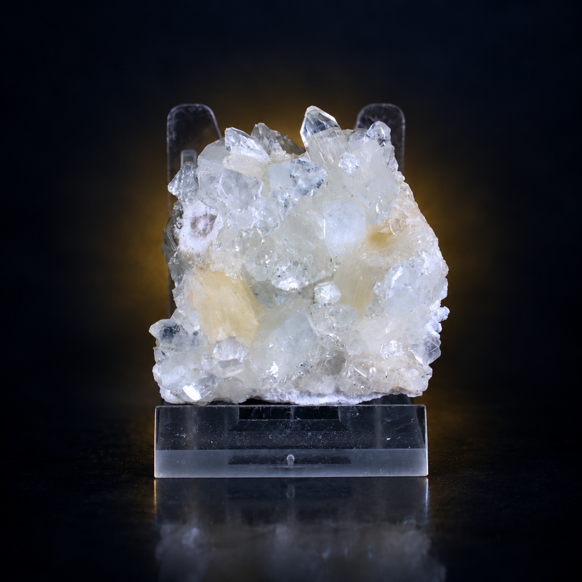 Natural Apophyllite with Stilbite Crystal Cluster – 50 g