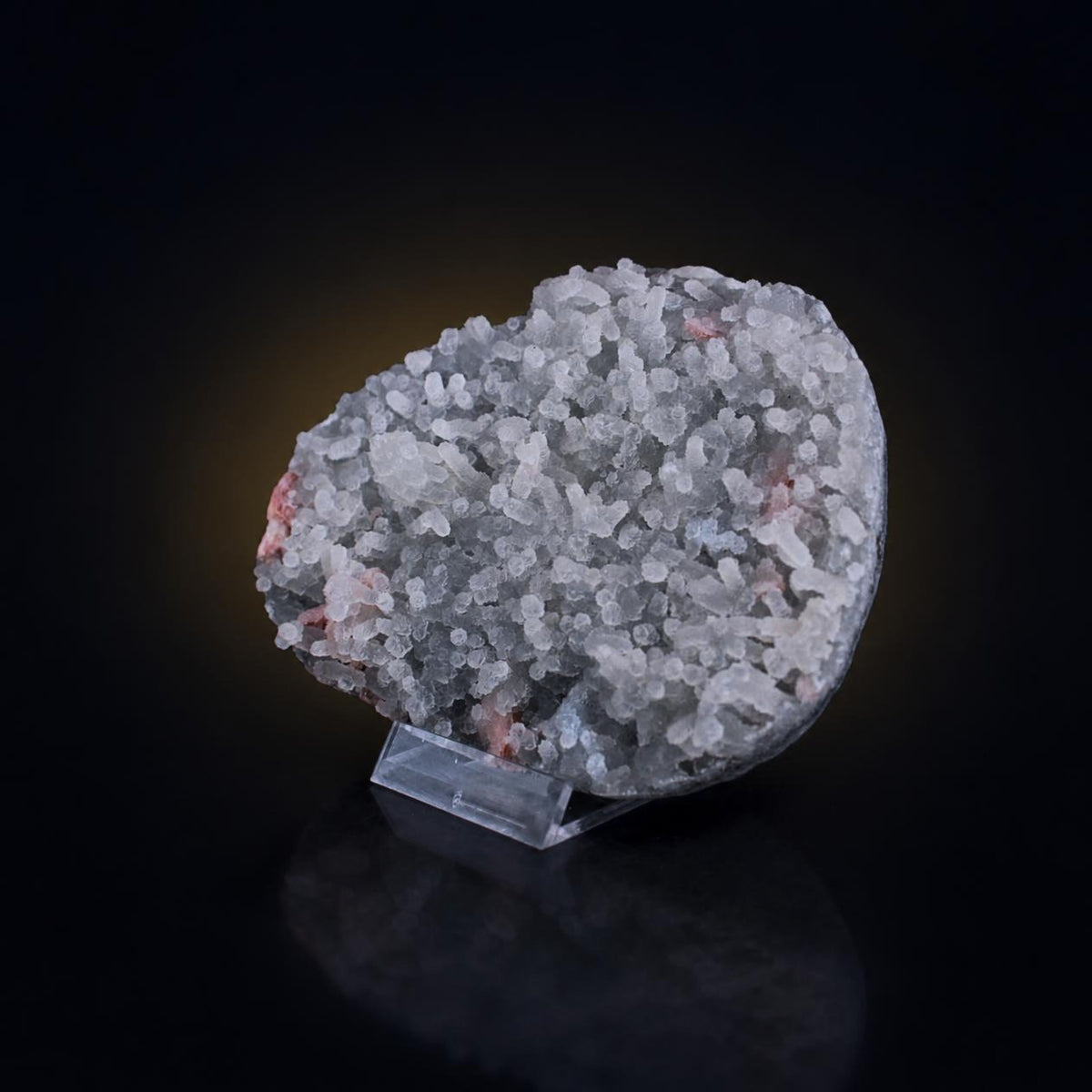 Natural Chalcedony Crystal Matrix Mineral Specimen from India 252 gm 12 × 9 × 2 cm