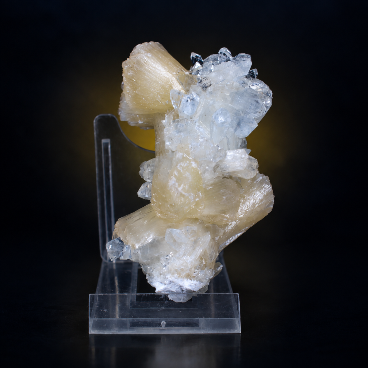 Stilbite on Heulandite Crystal Cluster | 8×4×4 cm | 80g