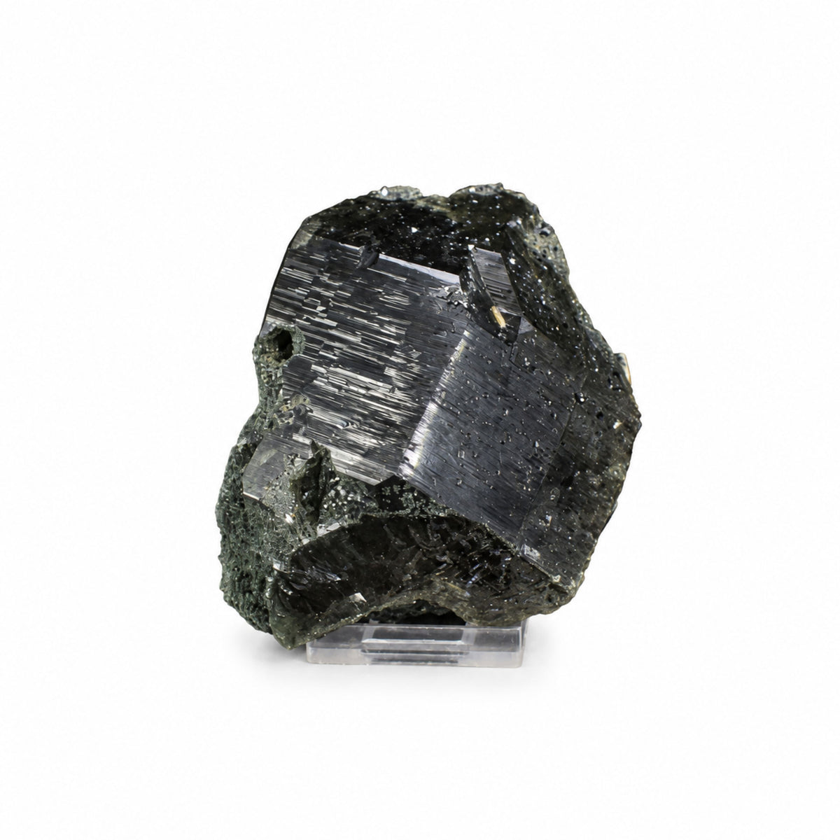 Natural Black Smoky Quartz Mineral Specimen  9 × 8 × 6 cm 440 g