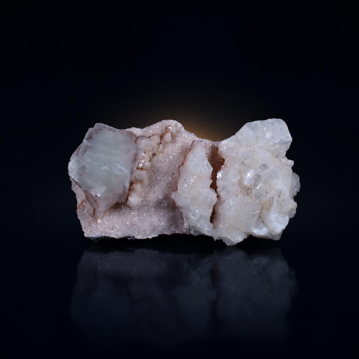 Natural Pink Apophyllite & Stilbite Crystal Cluster 9×5×4 cm