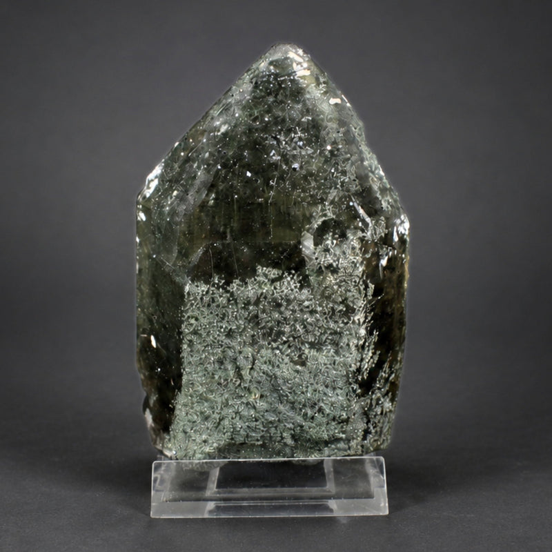 Green Phantom Quartz Prismatic Crystal | 650 g | 12 × 8 × 6 cm