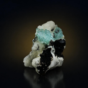 Green Apophyllite with Stilbite on Matrix – Natural Mineral Specimen
