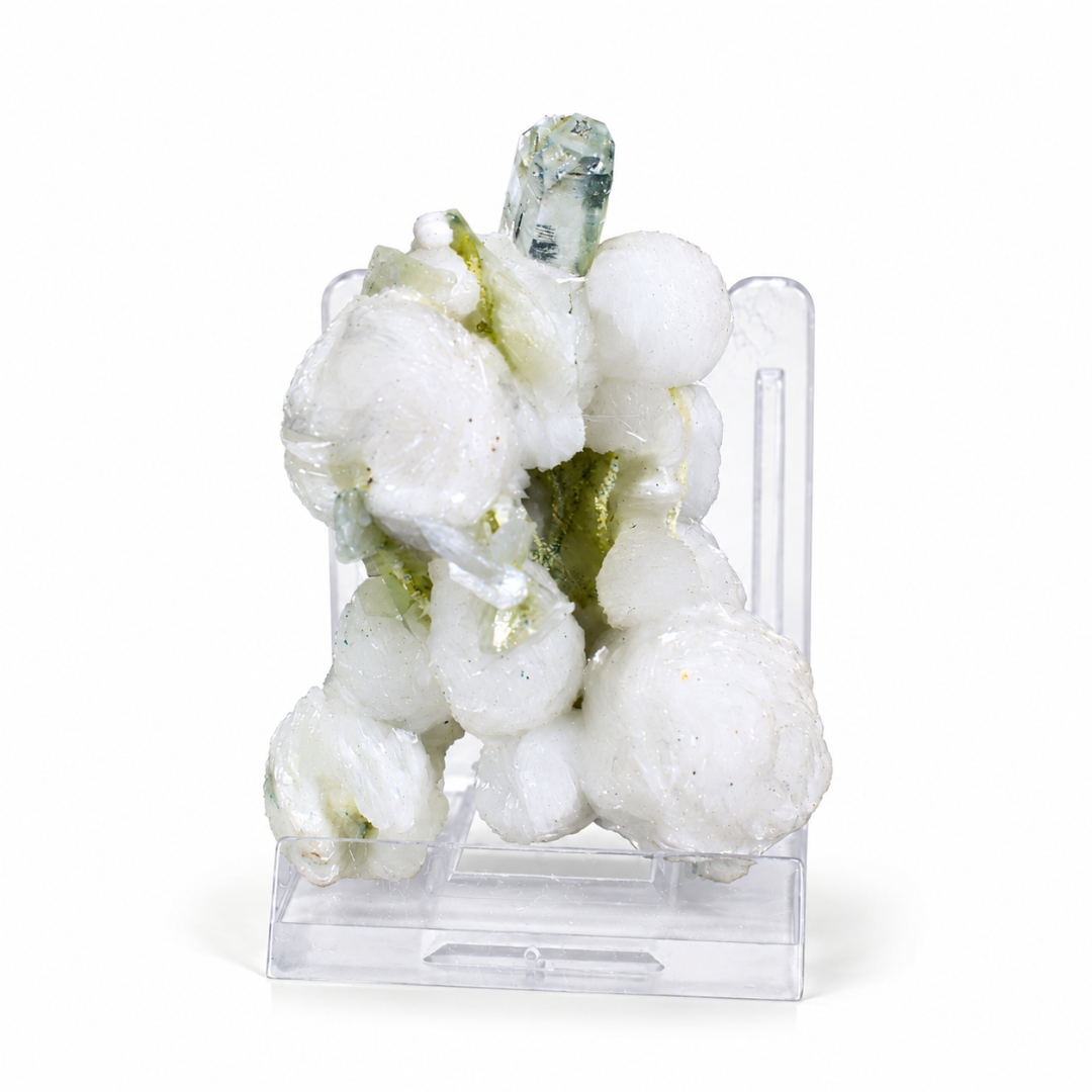 Natural Okenite with Apophyllite &amp; Heulandite Mineral Specimen – 40g