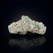 Natural Green Apophyllite with Heulandite & Scolecite Crystal Specimen | India | 14×8×3 cm | 550g