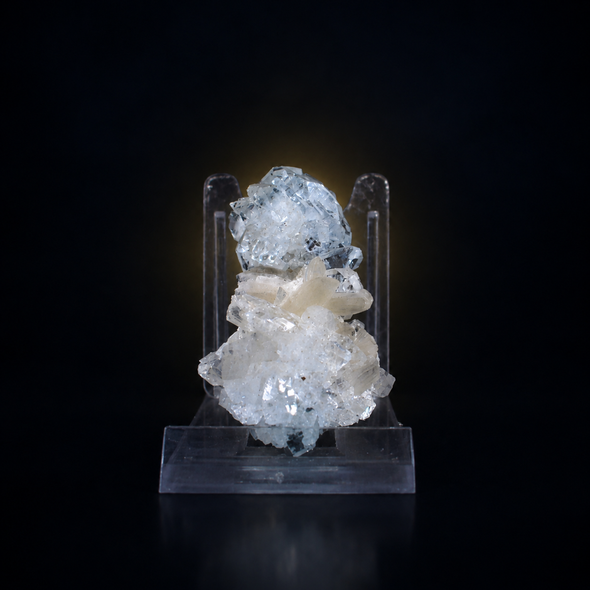 Natural Apophyllite with Stilbite Crystal Cluster – 30 g
